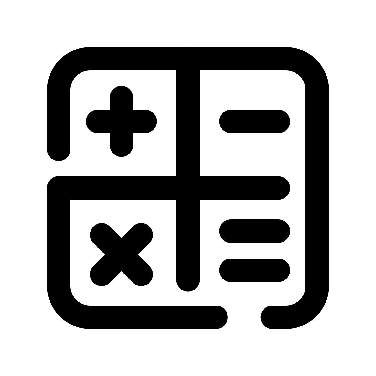 pulsar line style mathématiques icon