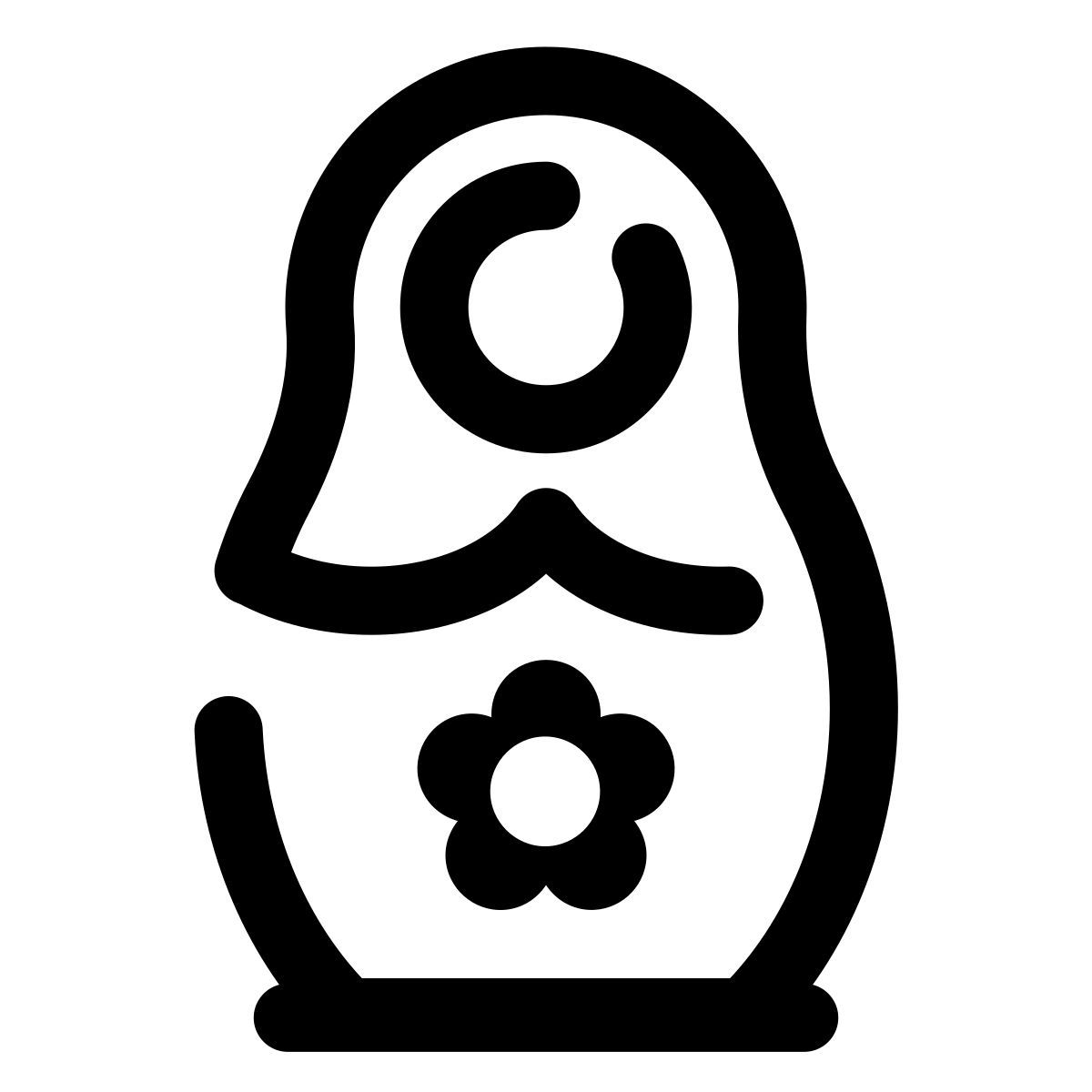 pulsar line style matryoshka icon