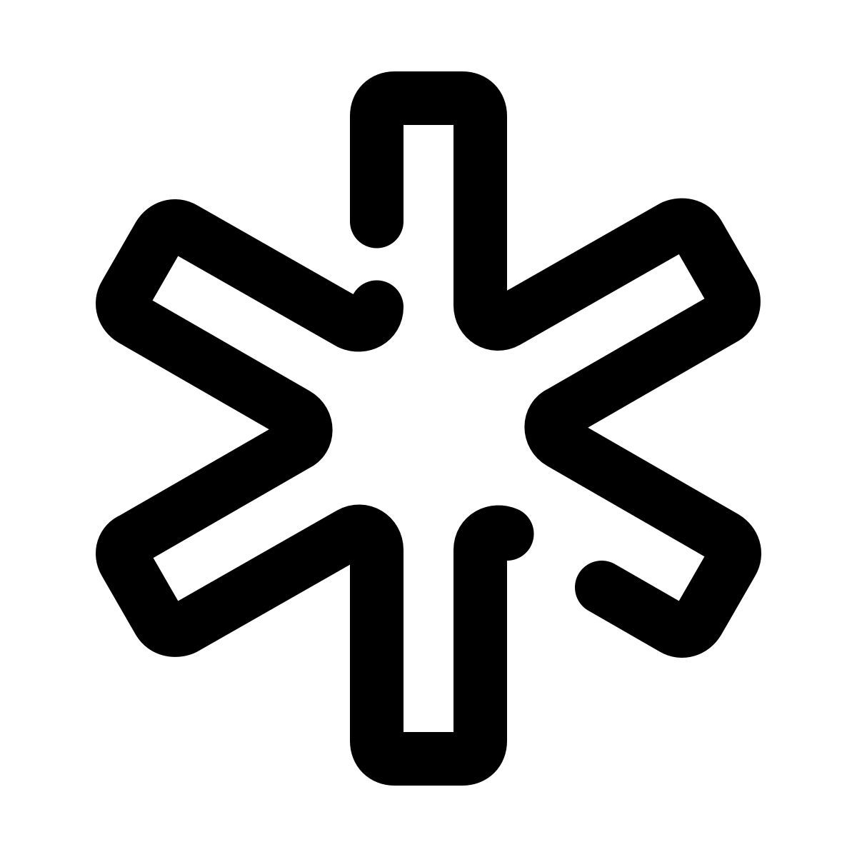 pulsar line style medical id icon