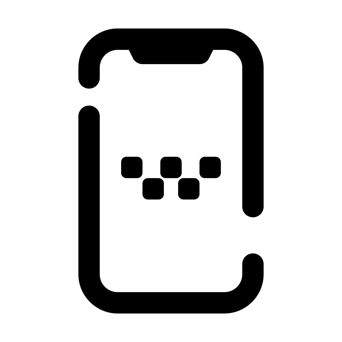 pulsar line style mobile taxi service icon