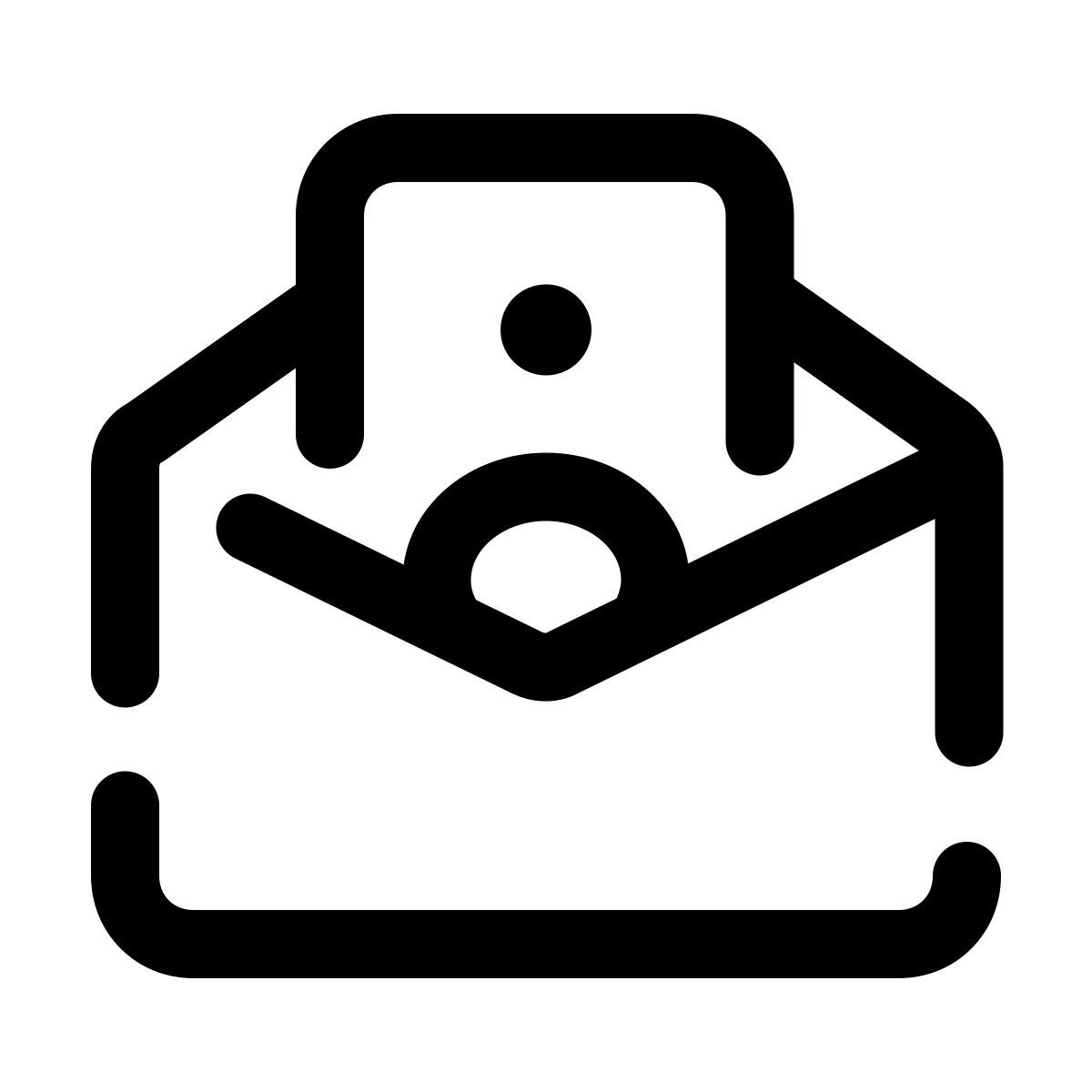 pulsar line style transferencia de dinero icon