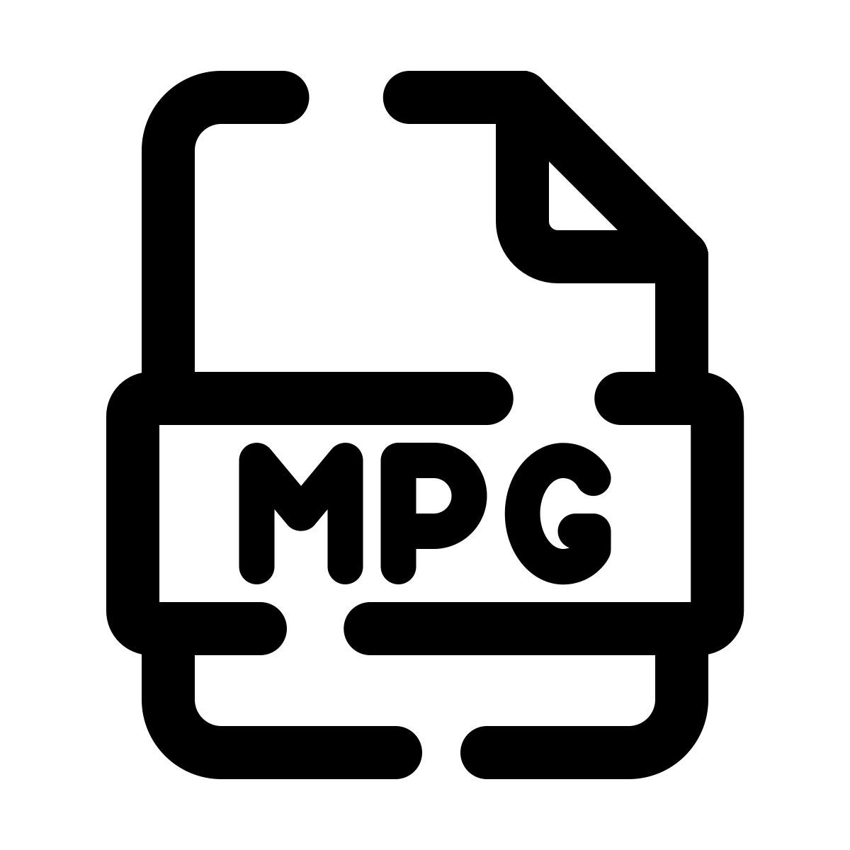 pulsar line style mpg icon