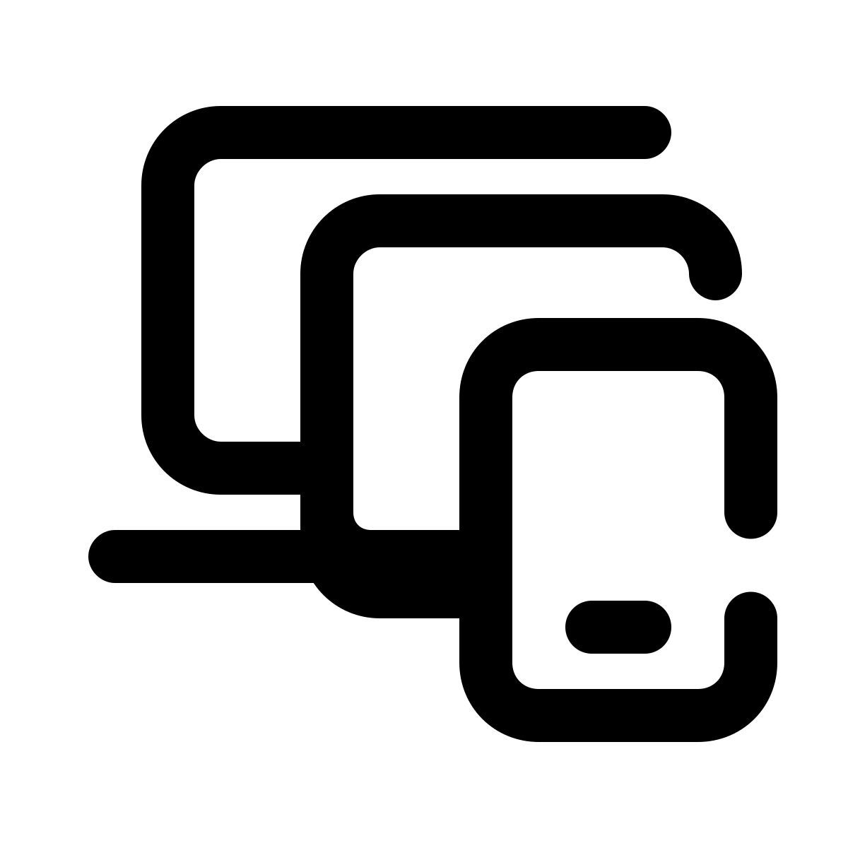 pulsar line style 여러 장치 icon