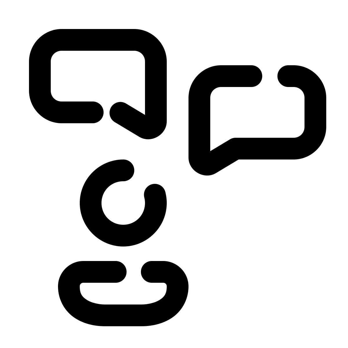 pulsar line style multiple messages icon