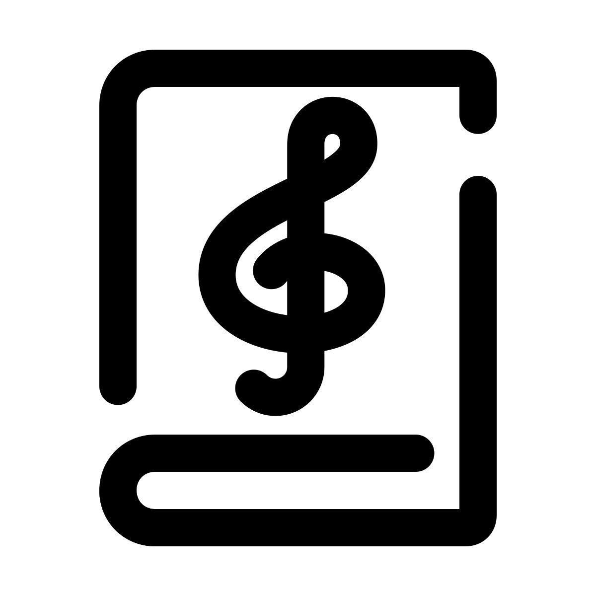 pulsar line style 音乐书 icon