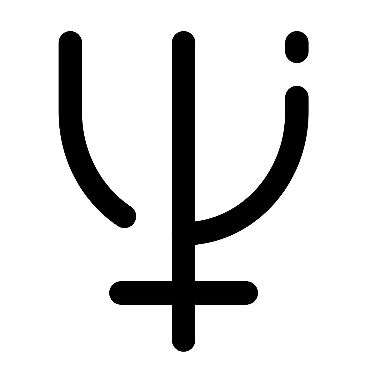 pulsar line style symbole de neptune icon