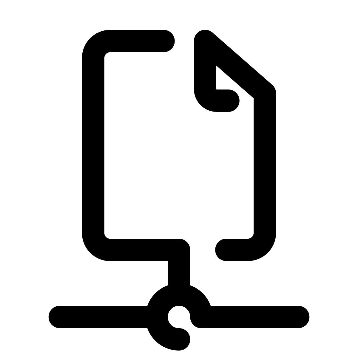 pulsar line style network file icon