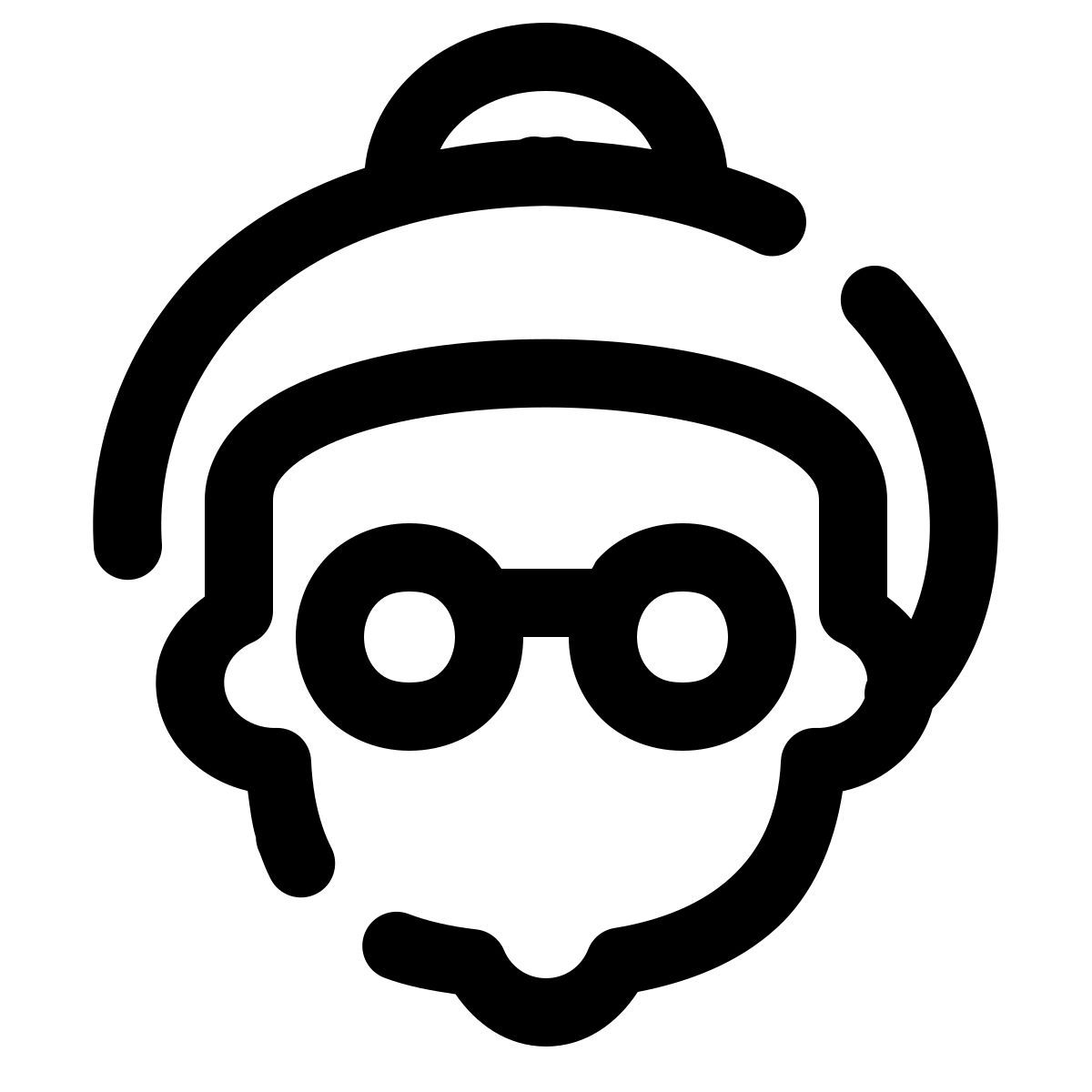 pulsar line style alte frau icon