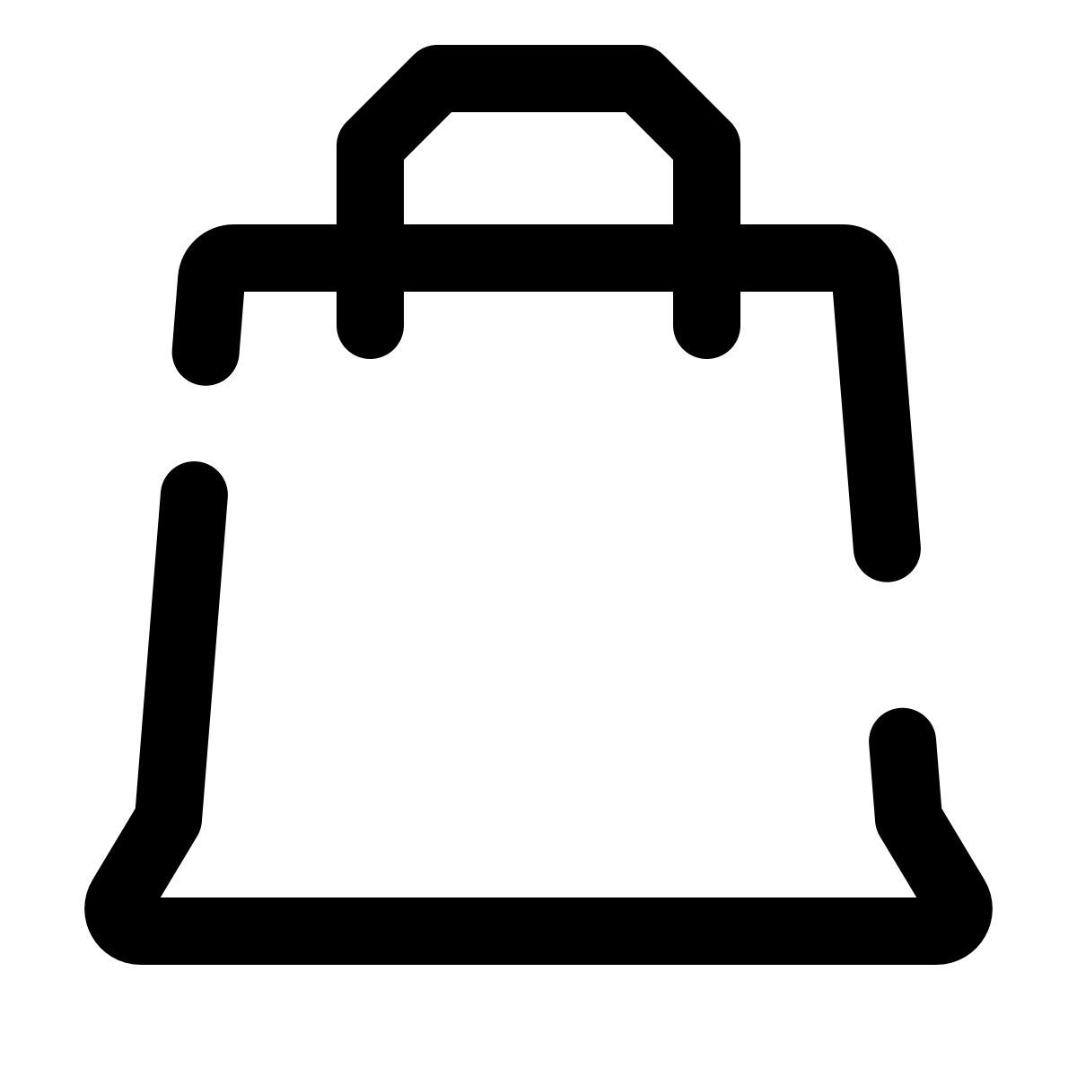 pulsar line style bolsa de papel icon