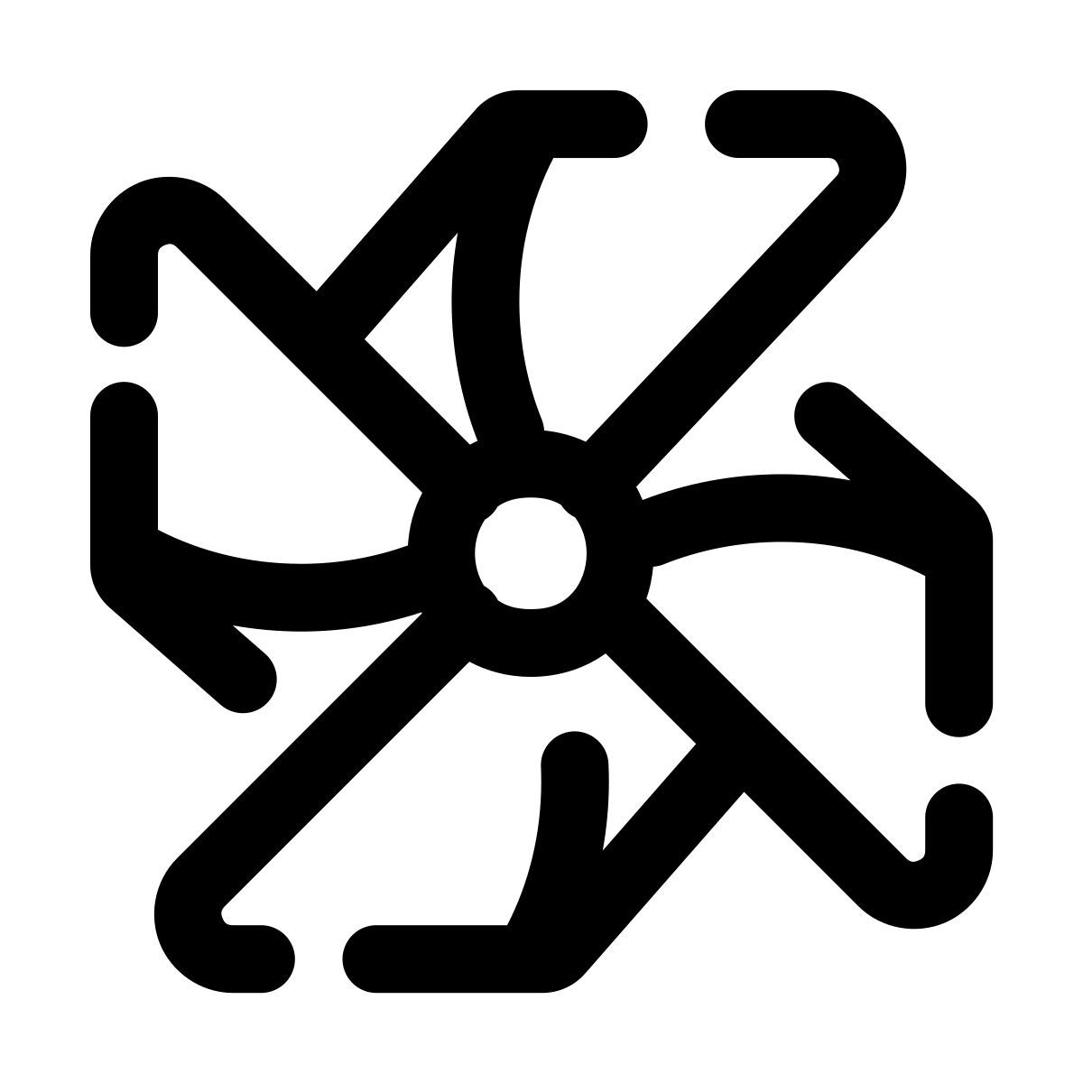 pulsar line style papier windmühle icon