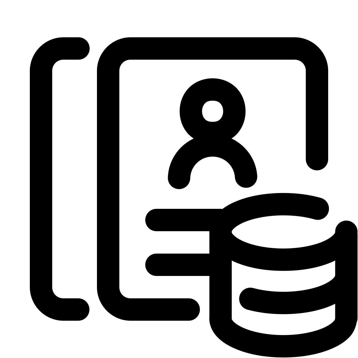 pulsar line style lebensläufe analysieren icon