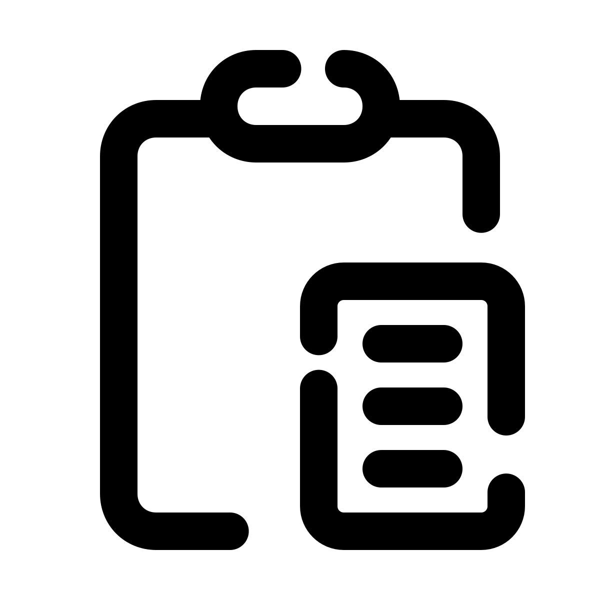 pulsar line style paste icon