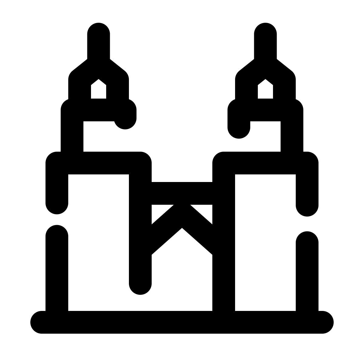 pulsar line style 페트로나스 타워 icon