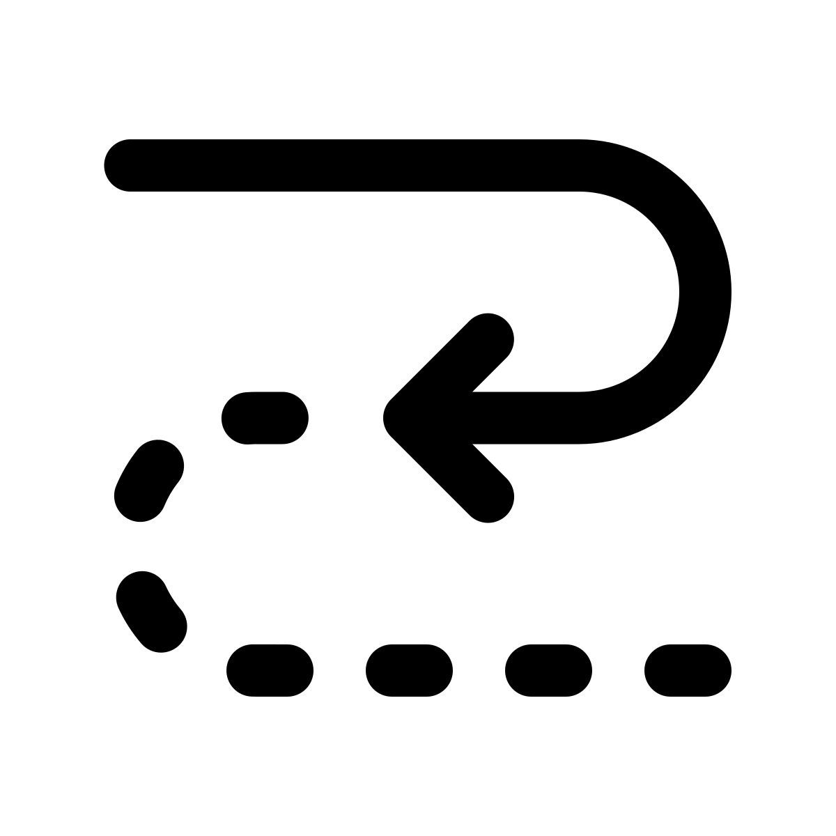 pulsar line style percorso pianificato icon