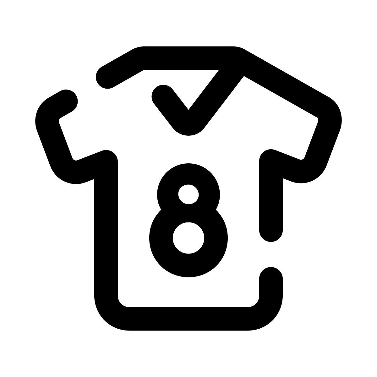 pulsar line style jersey icon