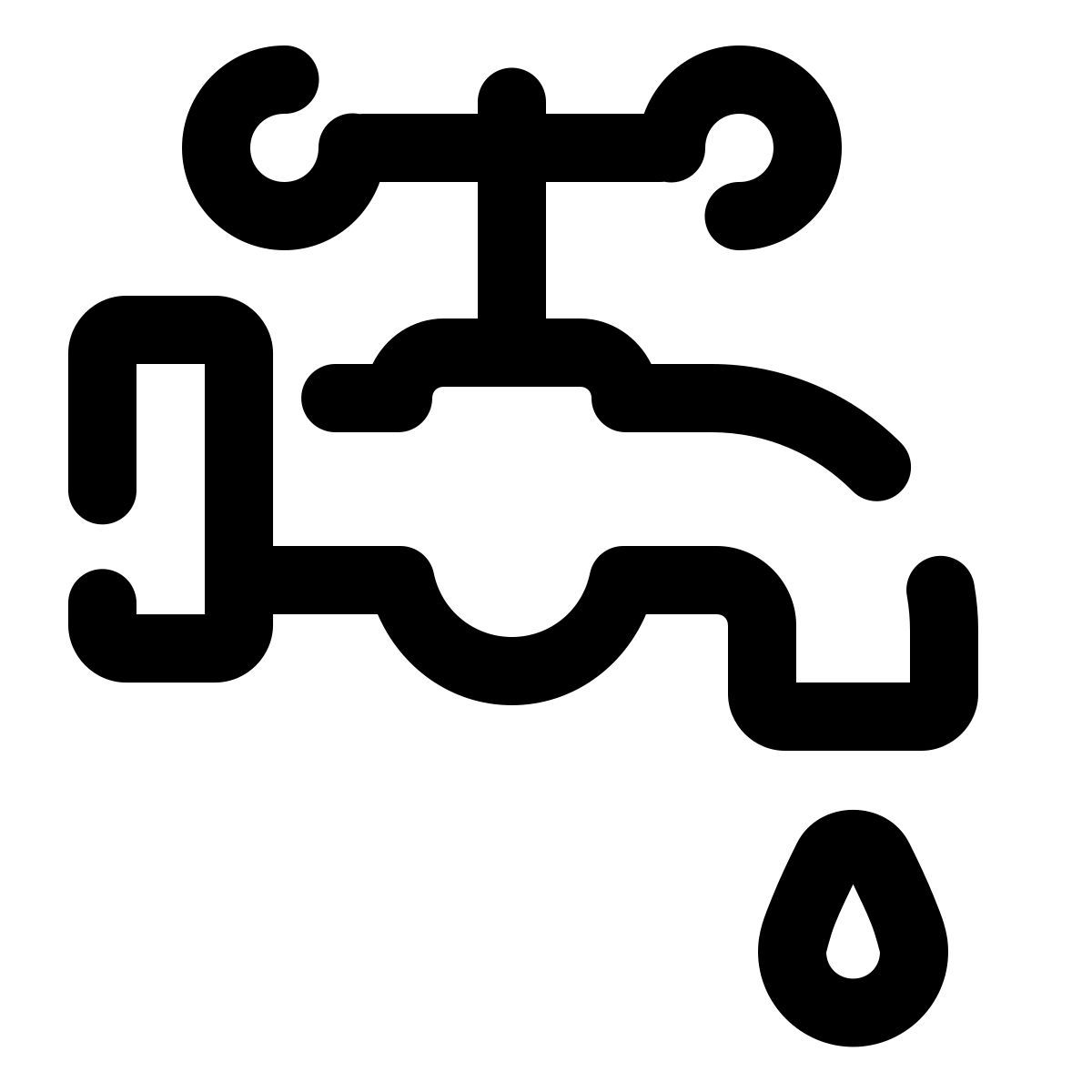 pulsar line style 수도꼭지 icon