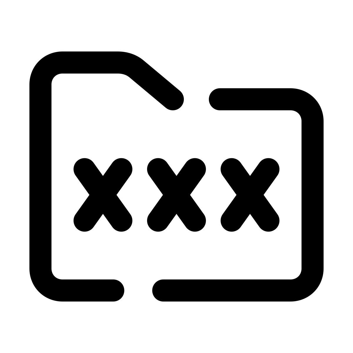 pulsar line style cartella porno icon