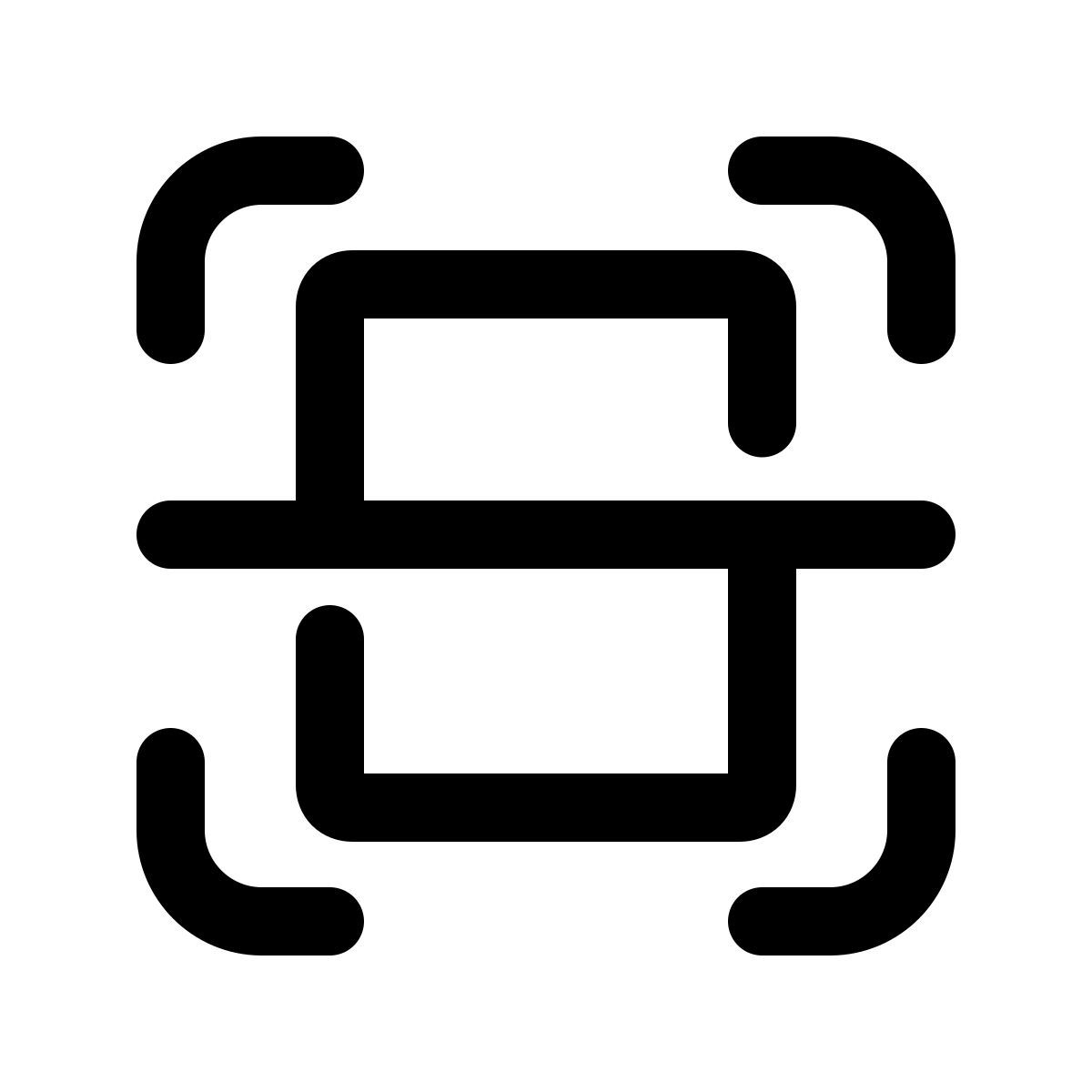 pulsar line style portrait mode scanning icon