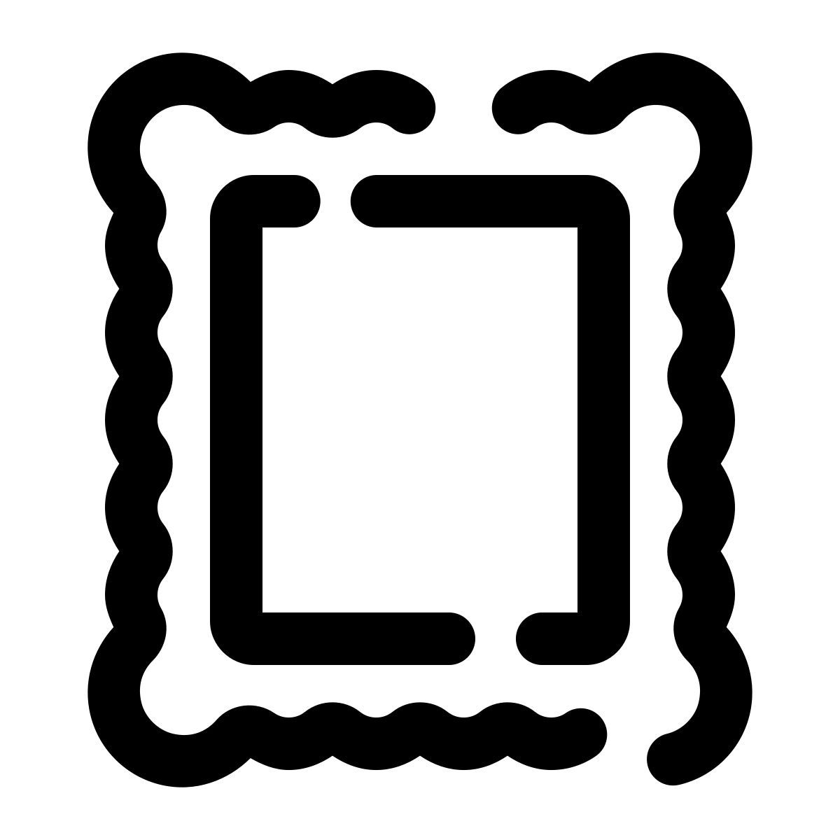 pulsar line style briefmarke icon