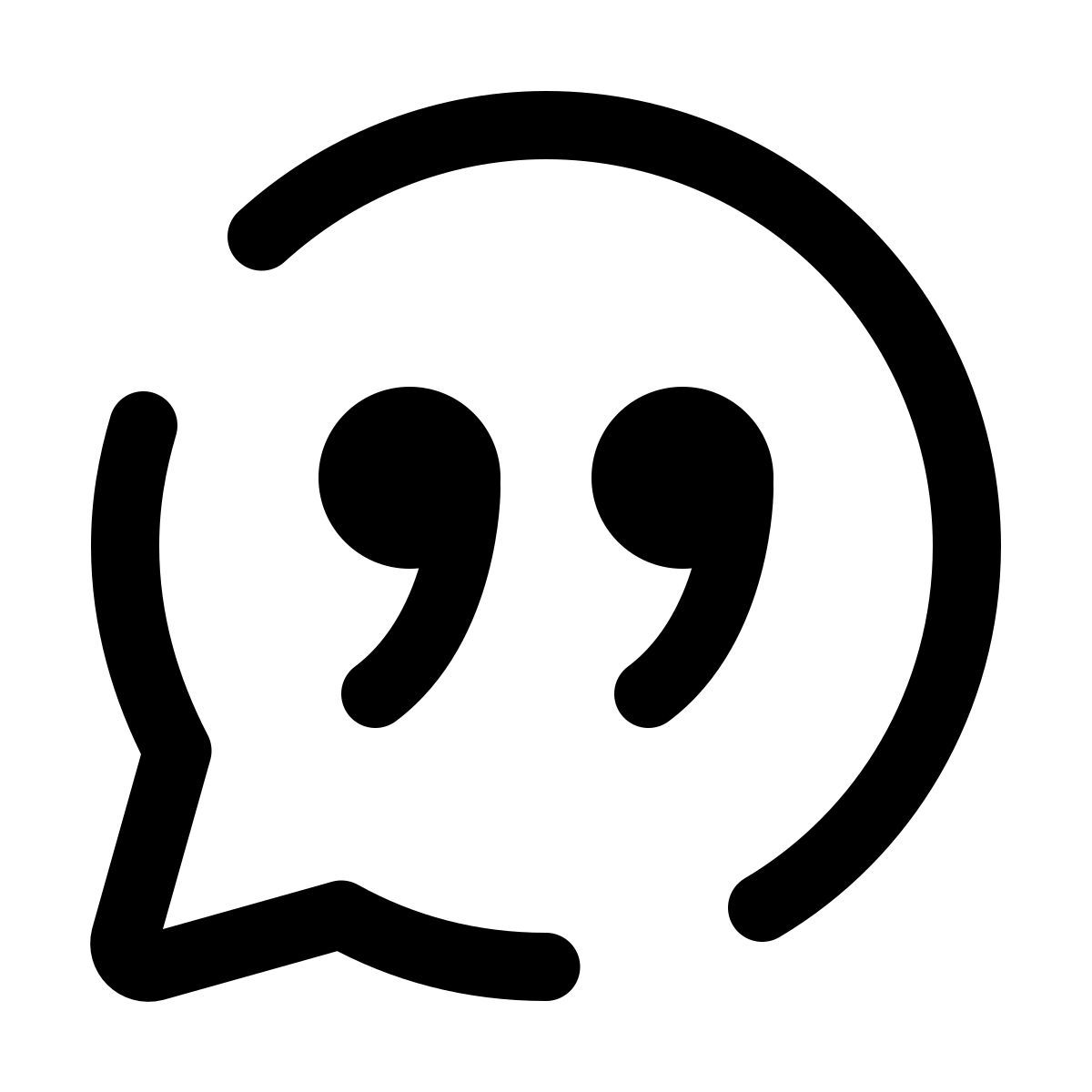 pulsar line style quote icon