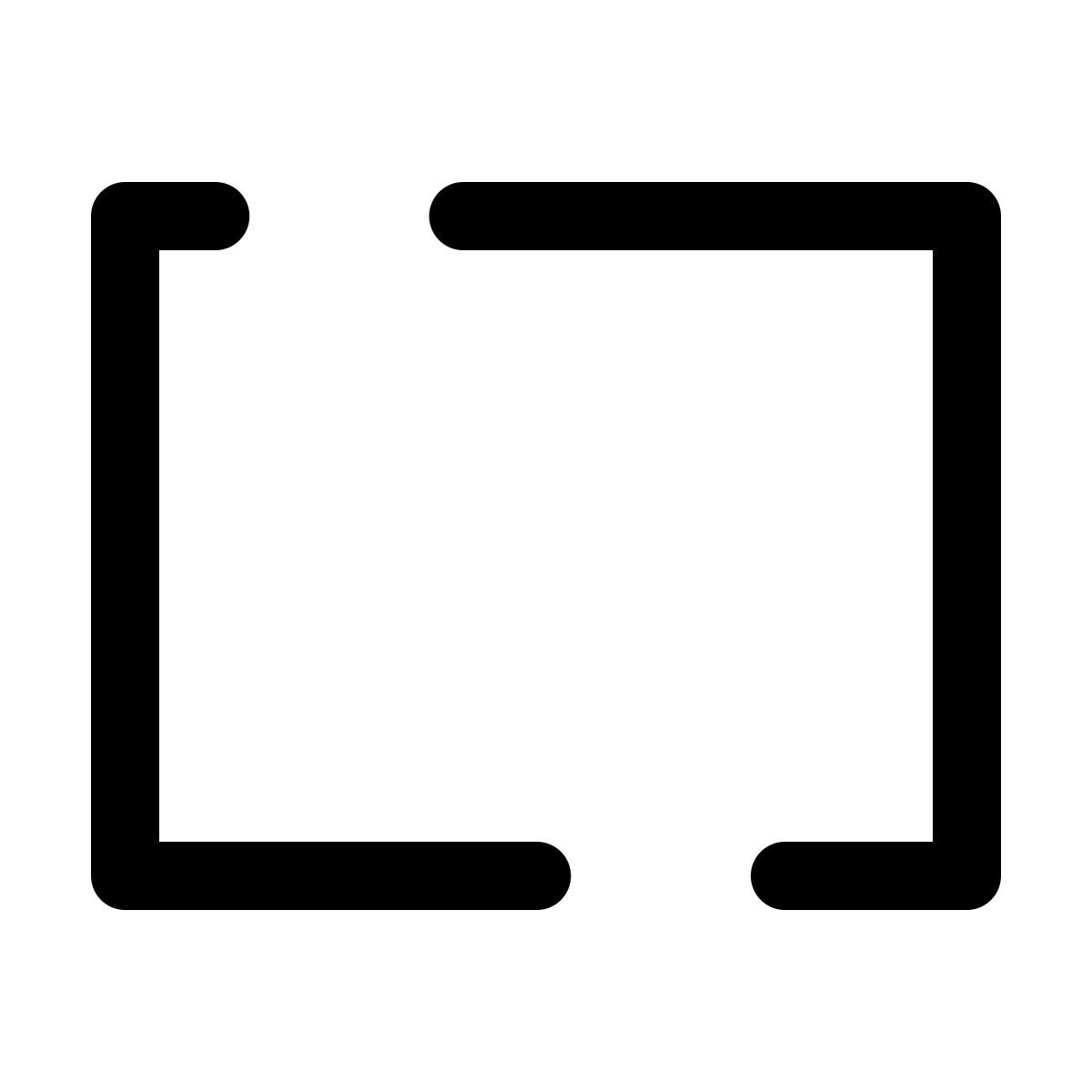 pulsar line style rectangle icon