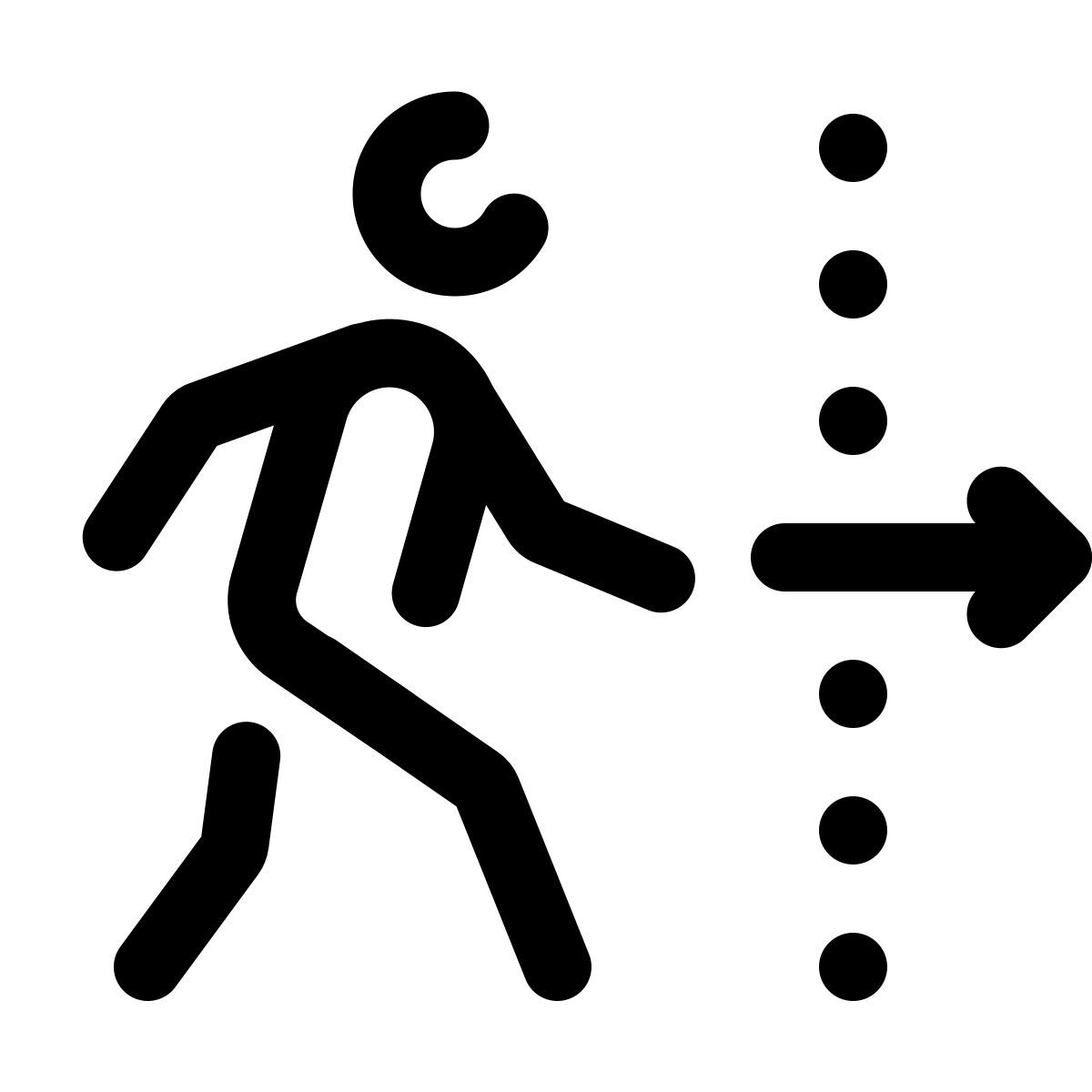 pulsar line style flüchtling icon