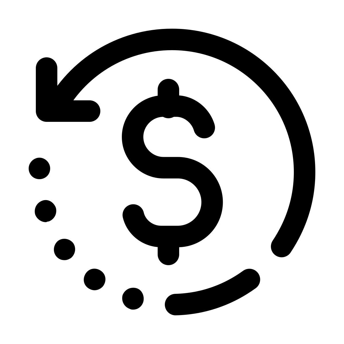 pulsar line style 환불이 icon