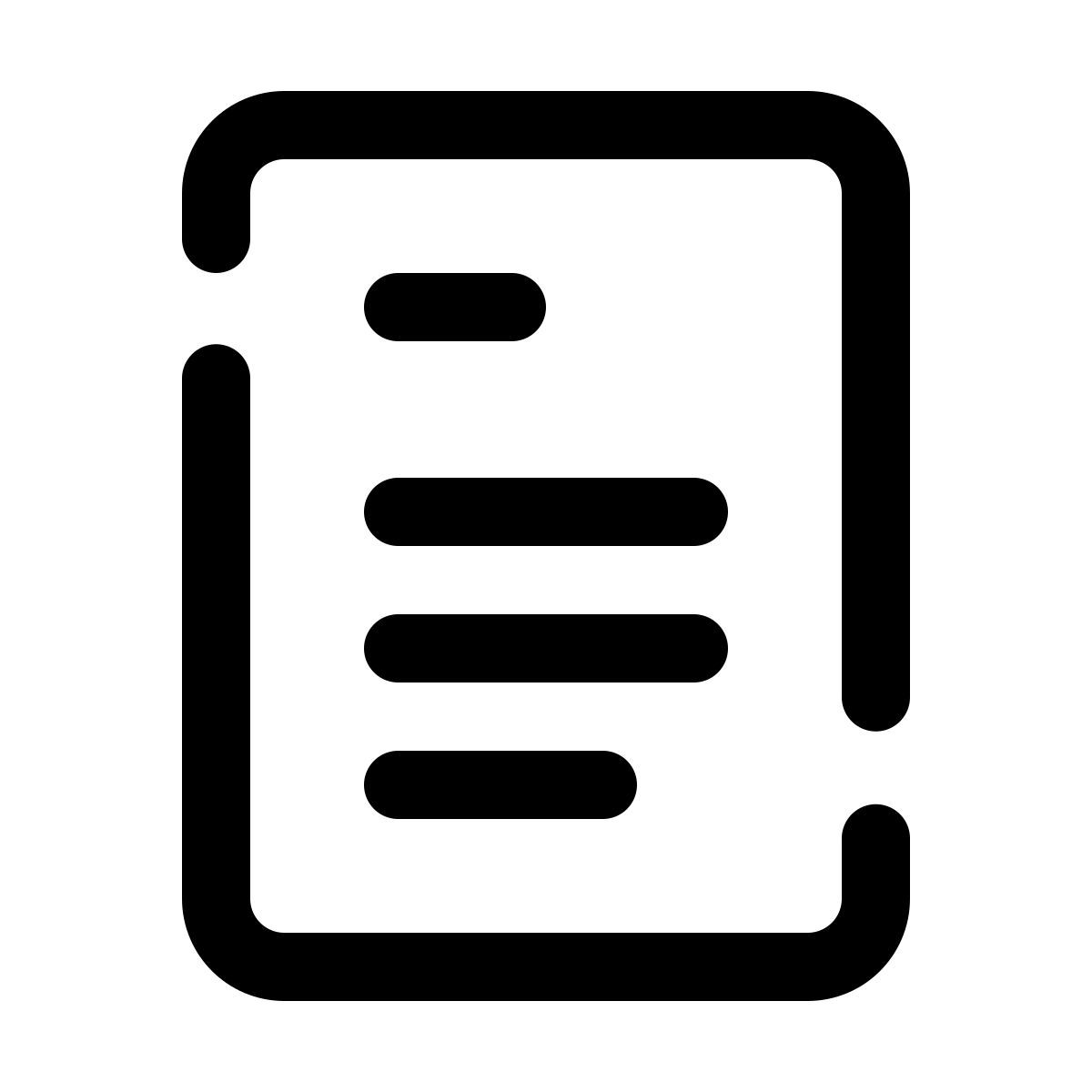 pulsar line style regular document icon
