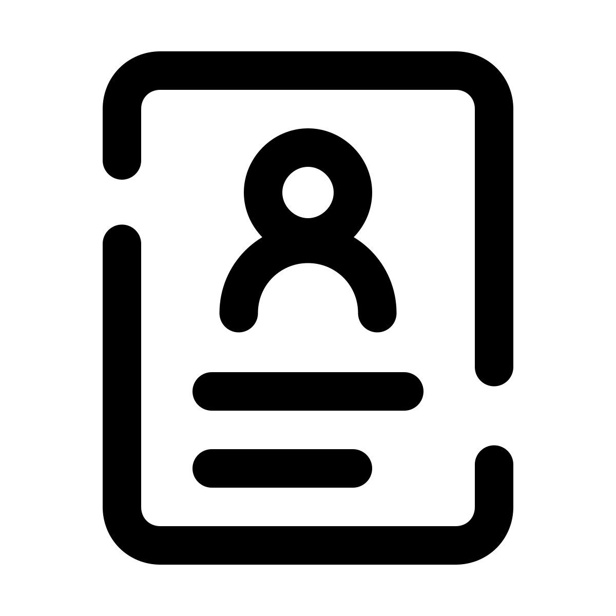 pulsar line style currículum icon