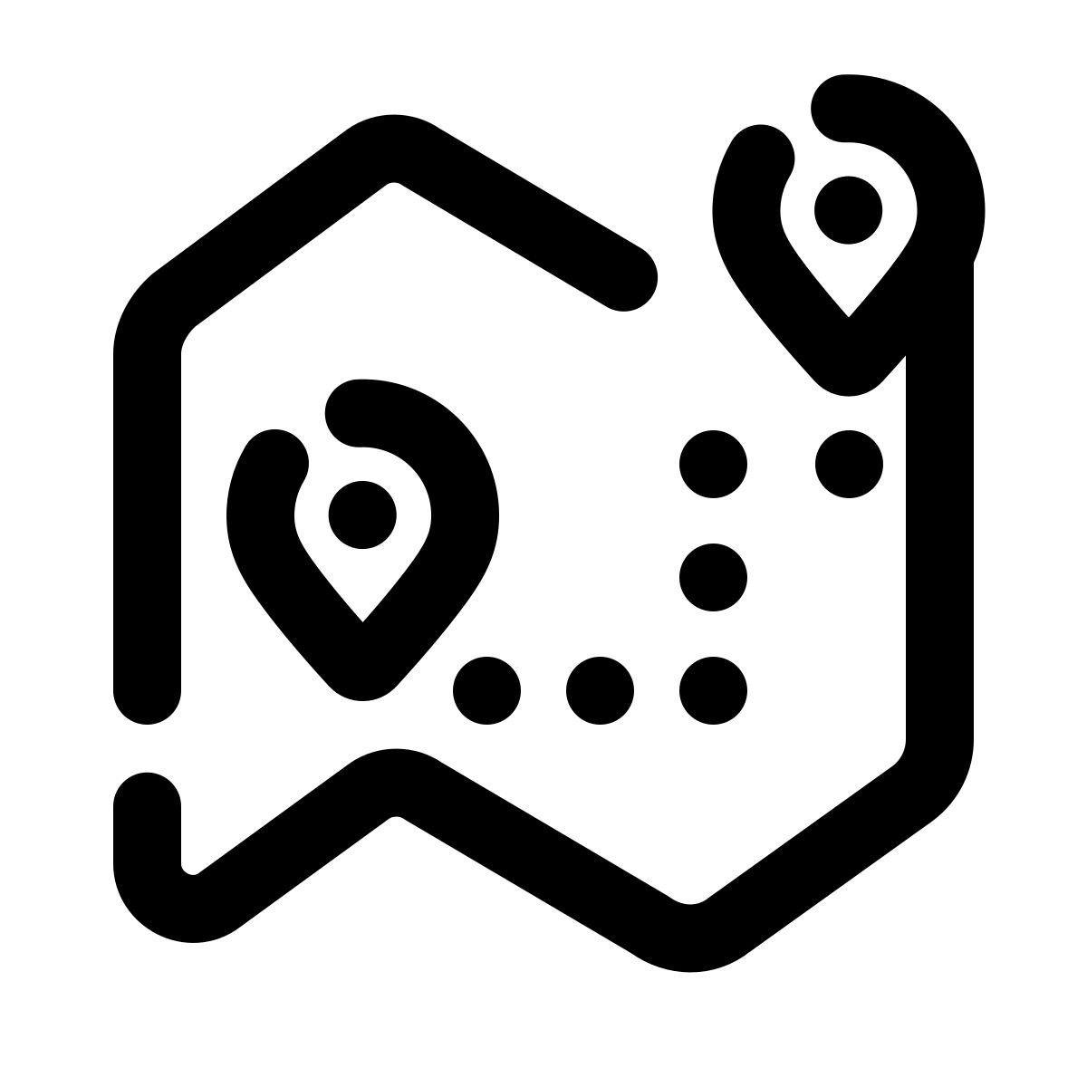 pulsar line style roadmap icon