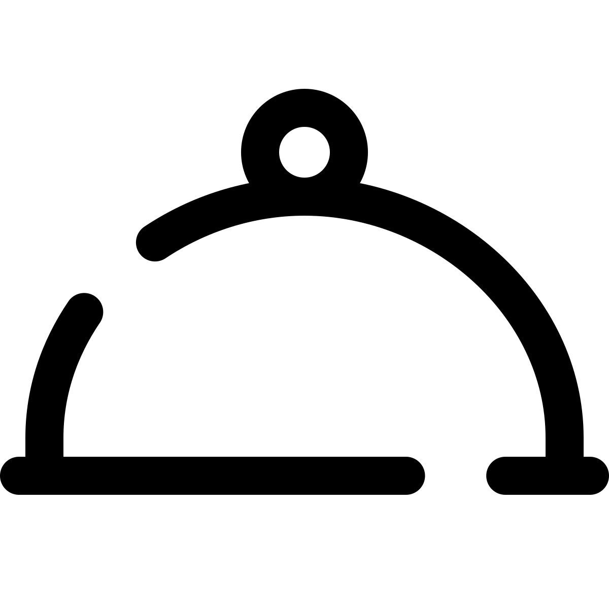 pulsar line style room service icon