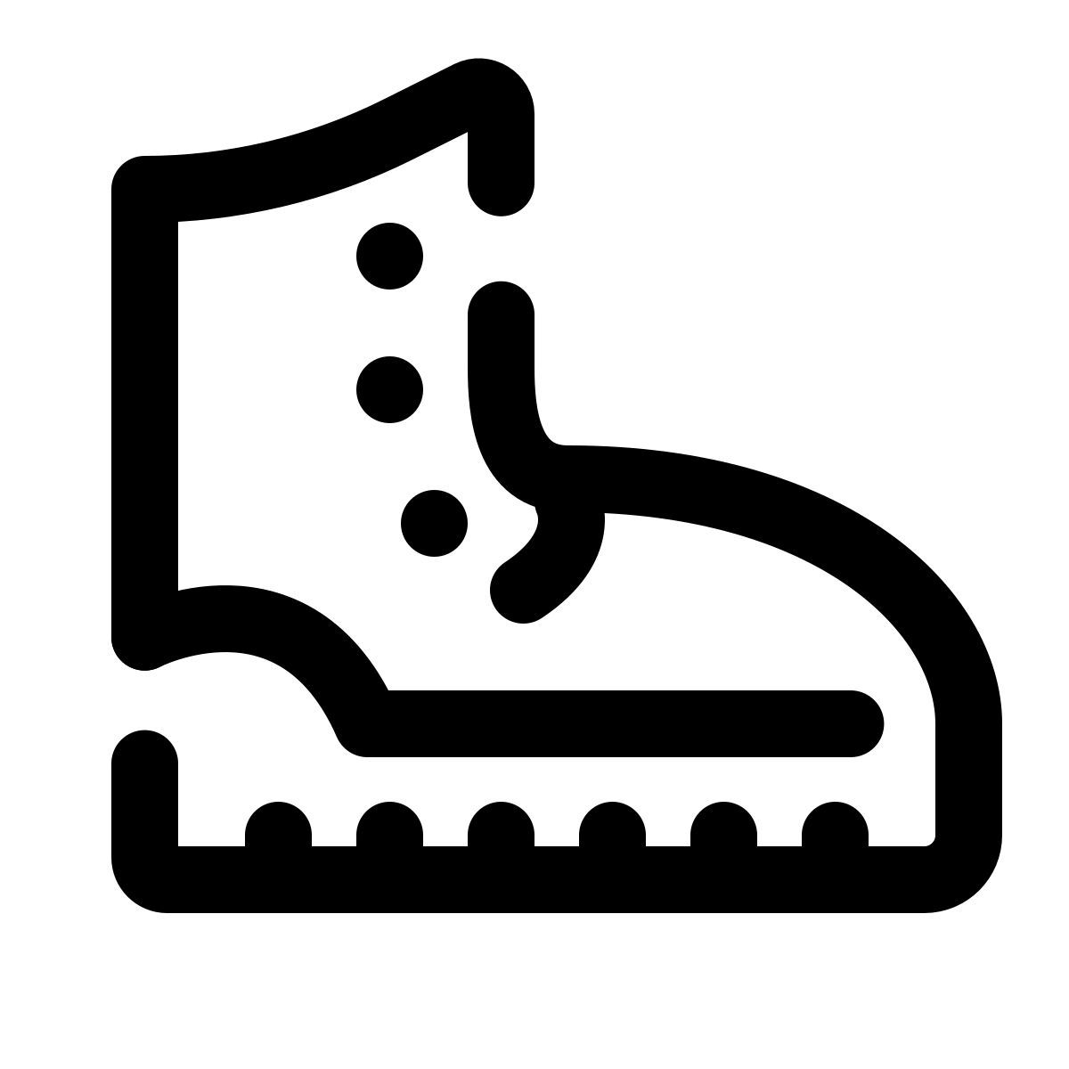 pulsar line style botas de goma icon