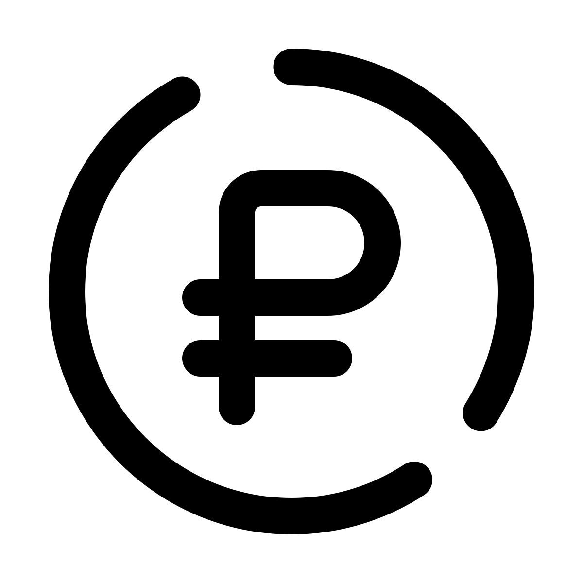 pulsar line style rublo icon