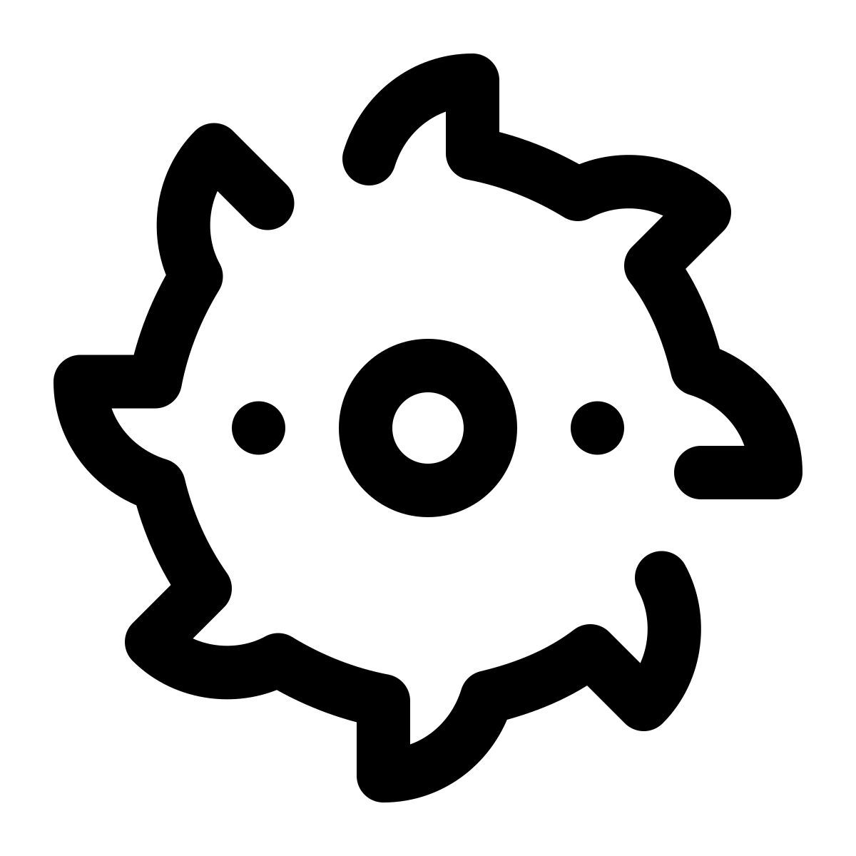 pulsar line style hoja de sierra icon