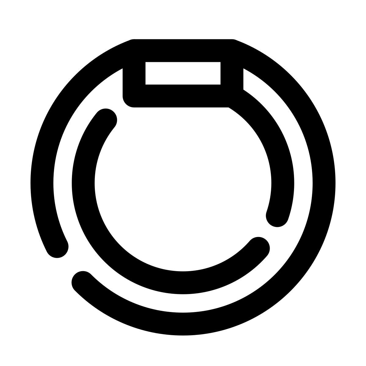 pulsar line style elastico per capelli icon