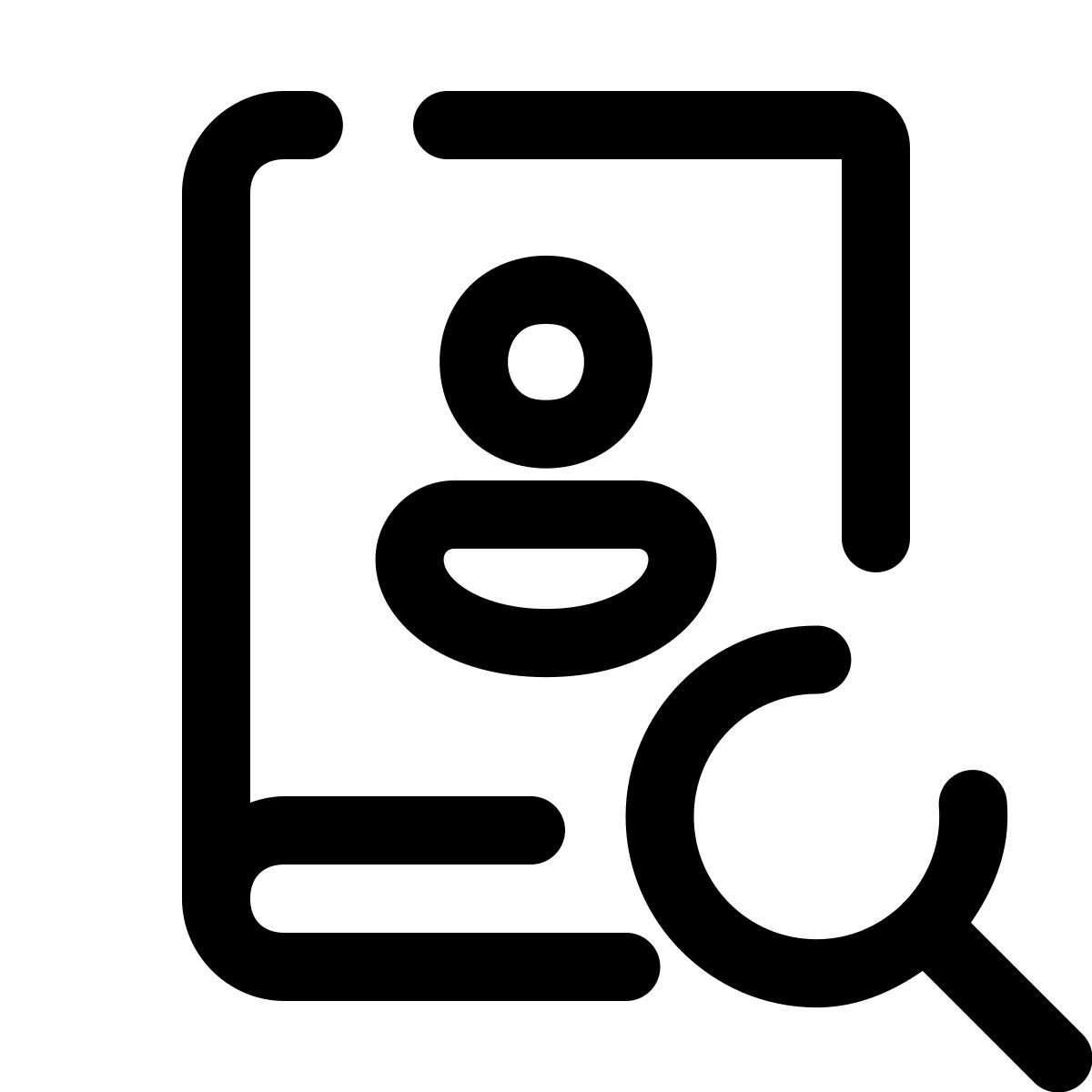 pulsar line style search contacts icon