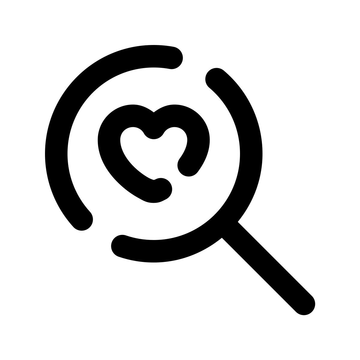 pulsar line style busca pelo amor icon