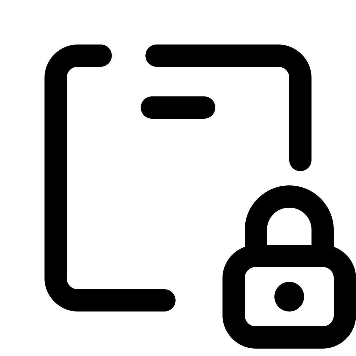 pulsar line style 보안 배달 icon