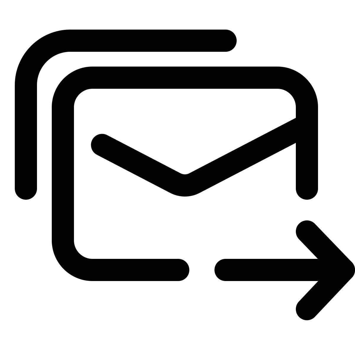 pulsar line style send email icon