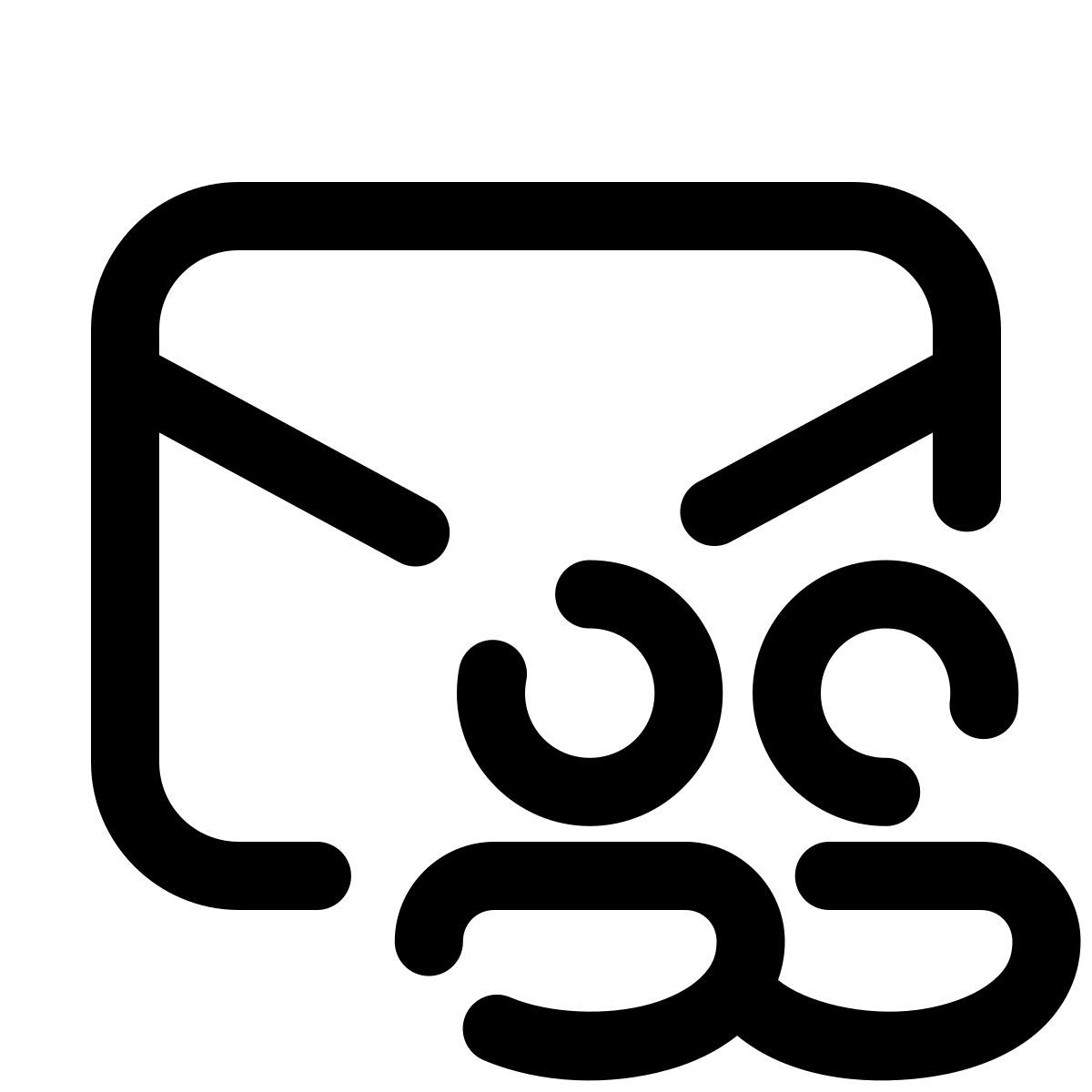 pulsar line style courrier partagé icon