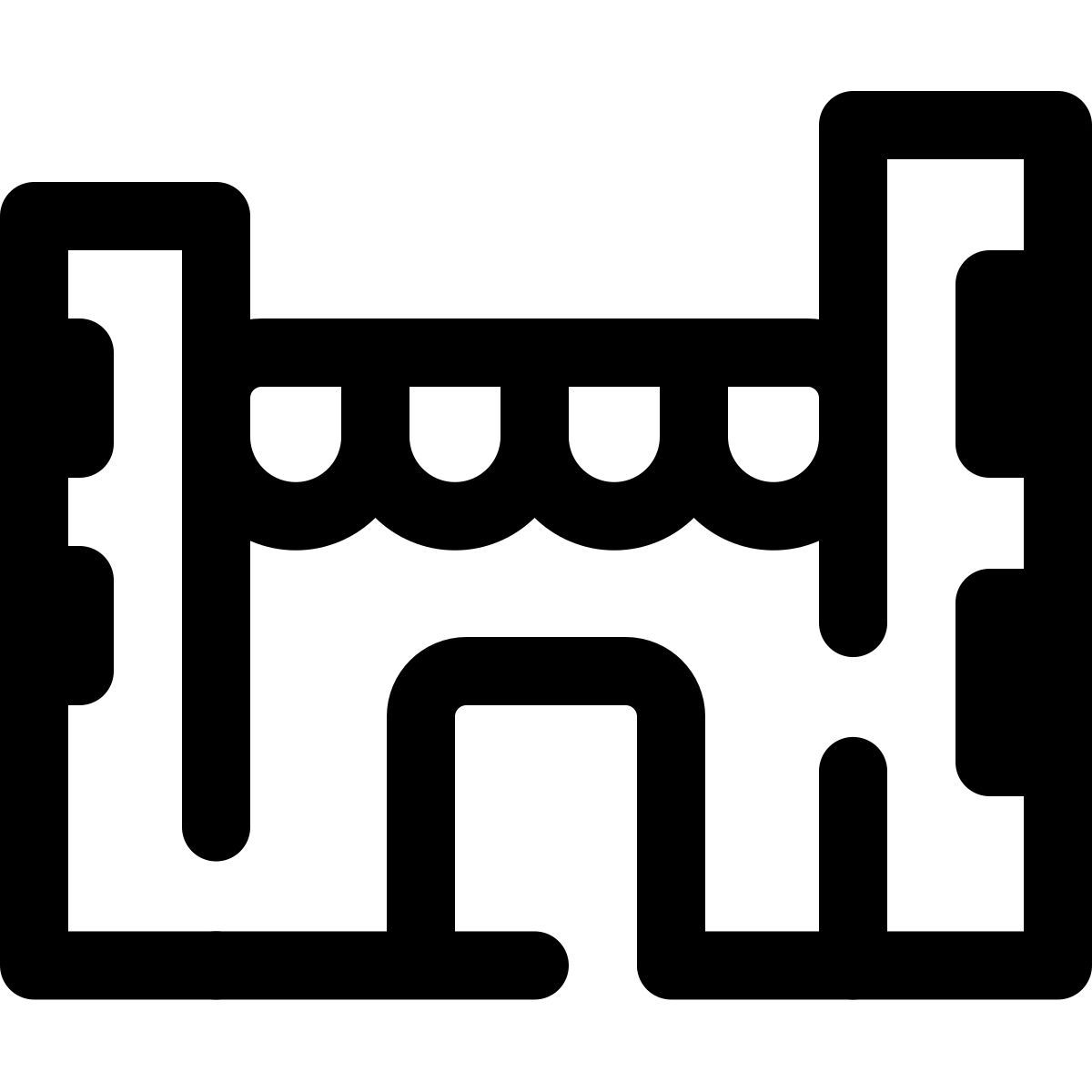 pulsar line style 상점 도시 icon