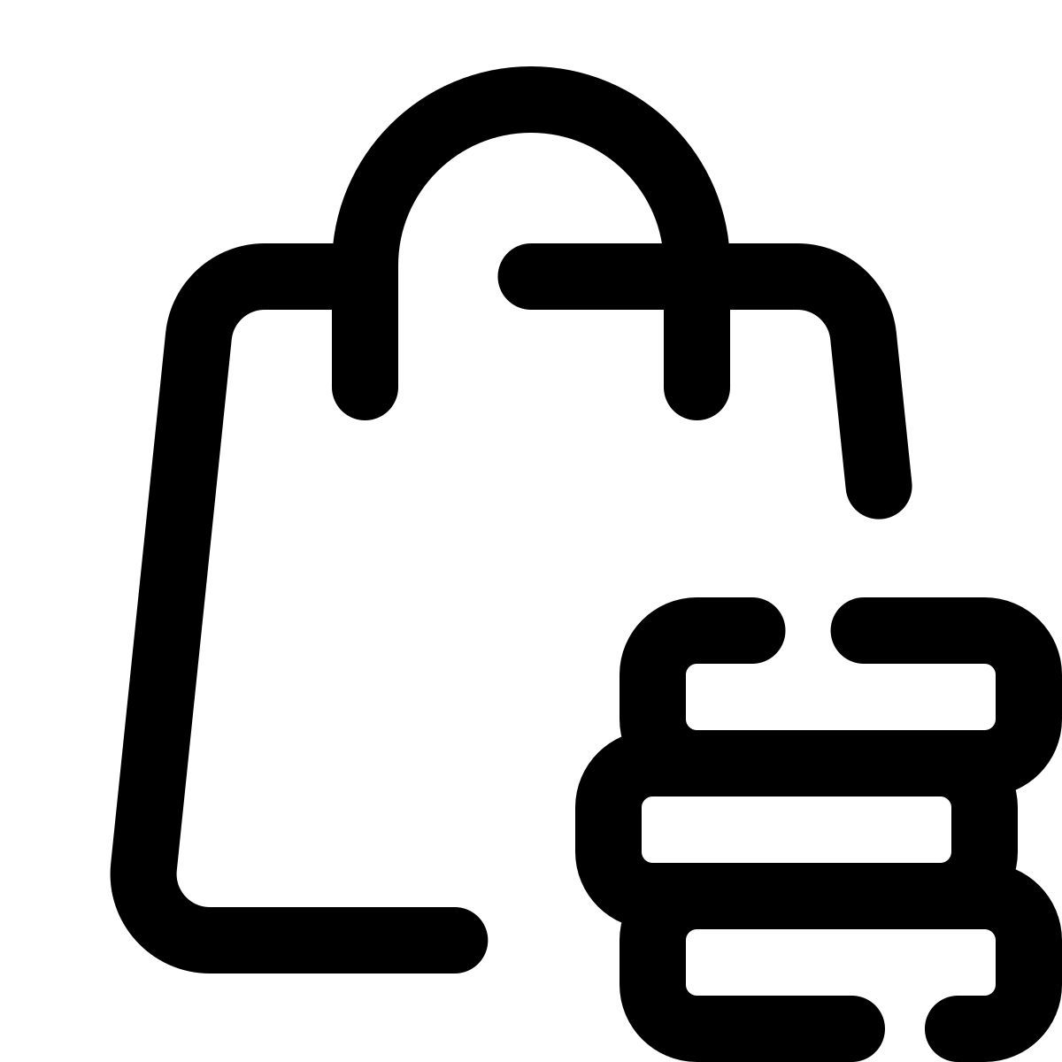 pulsar line style dinero bolsa de compras icon