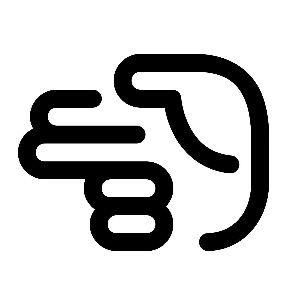 pulsar line style lenguaje de señas h icon