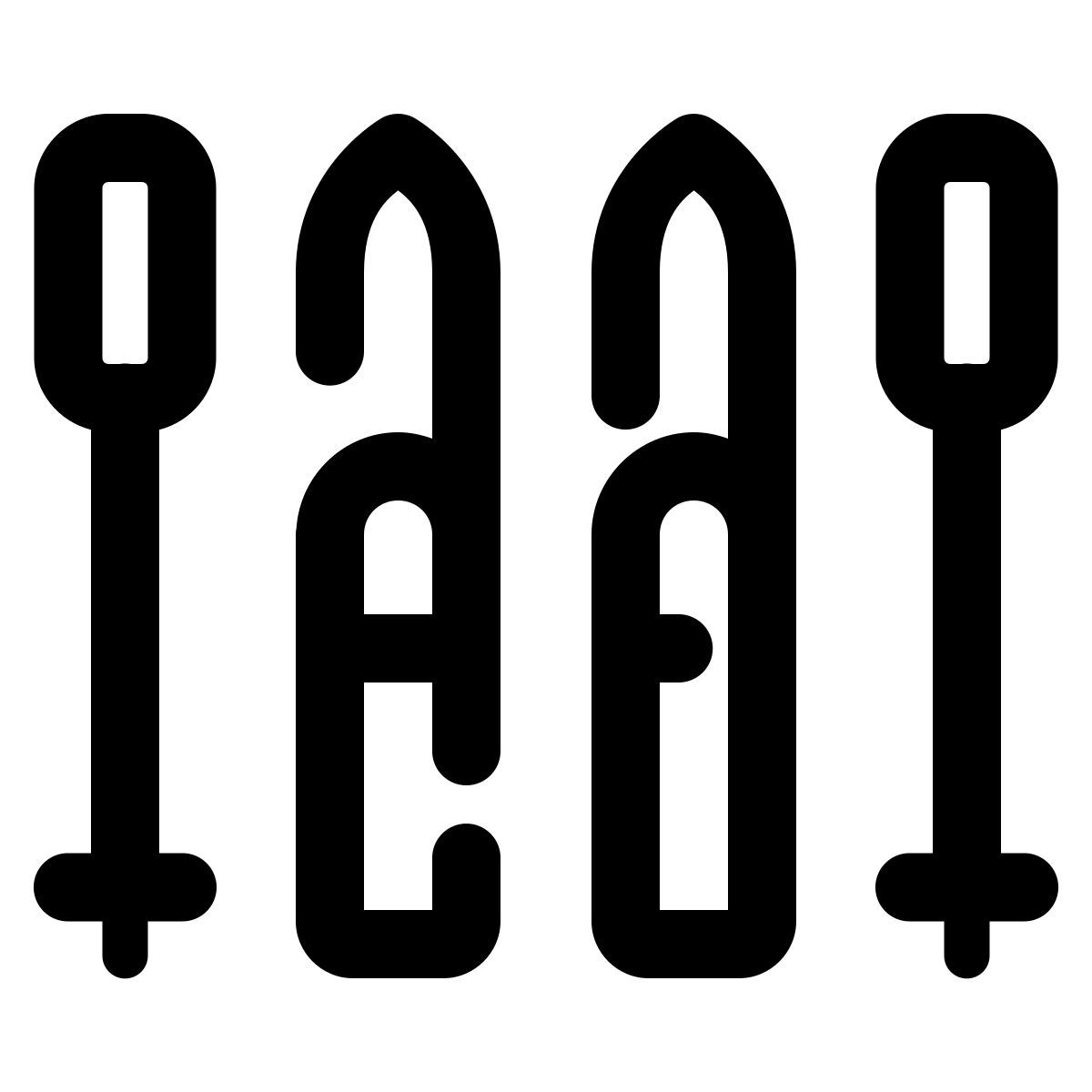 pulsar line style 滑雪 icon