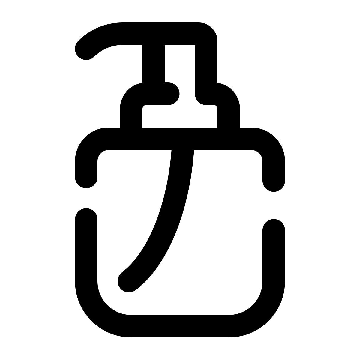 pulsar line style dispensador de jabón icon