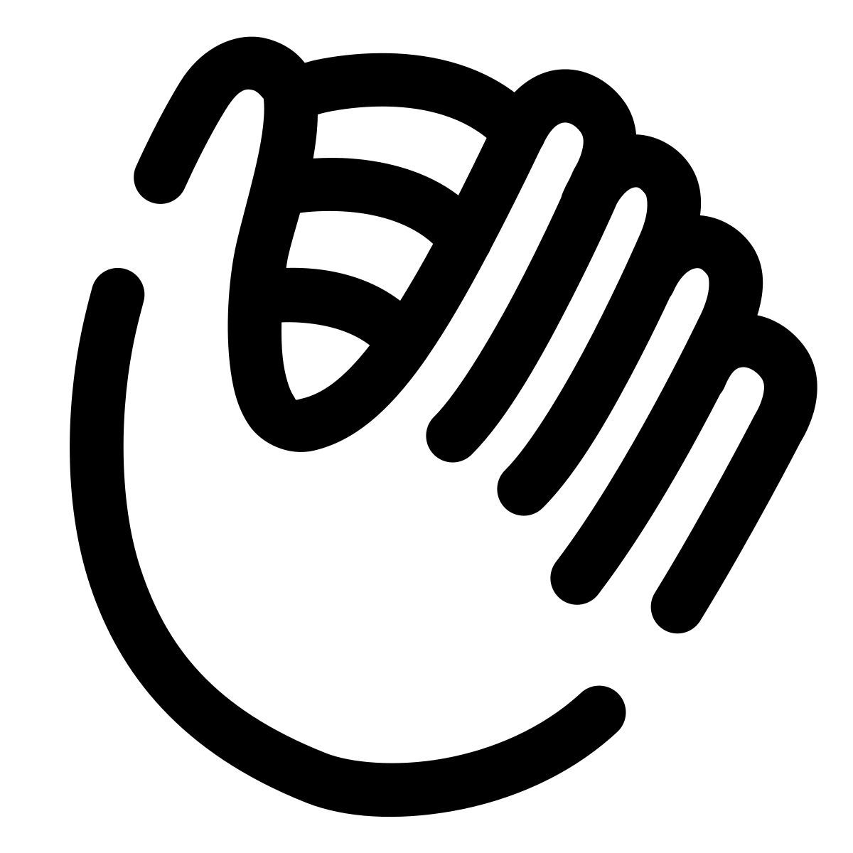 pulsar line style 소프트볼 미트 icon