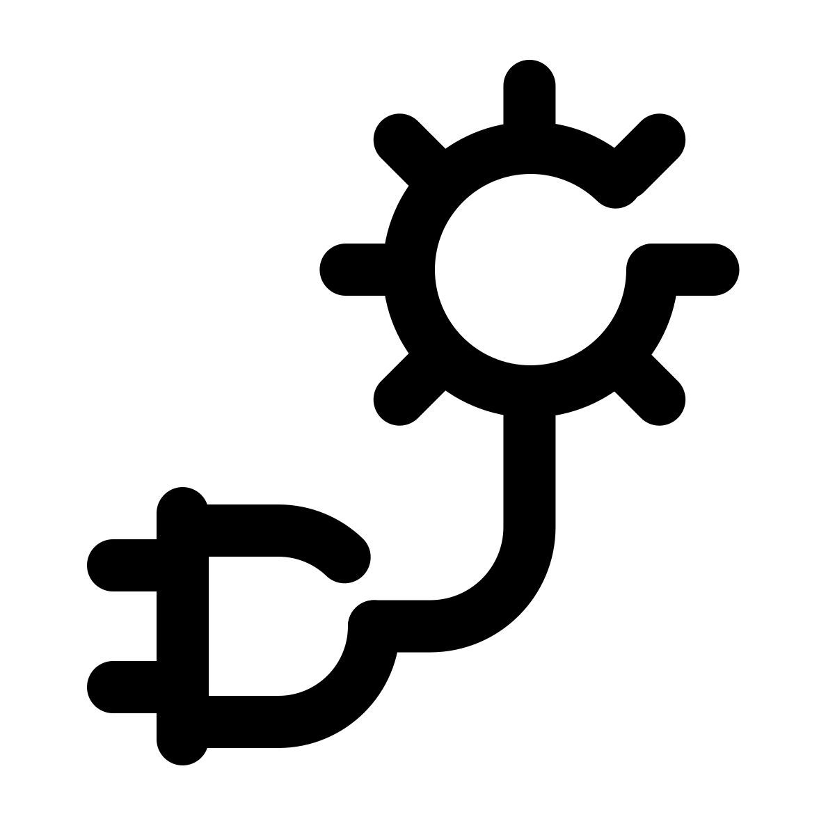 pulsar line style solar energy icon