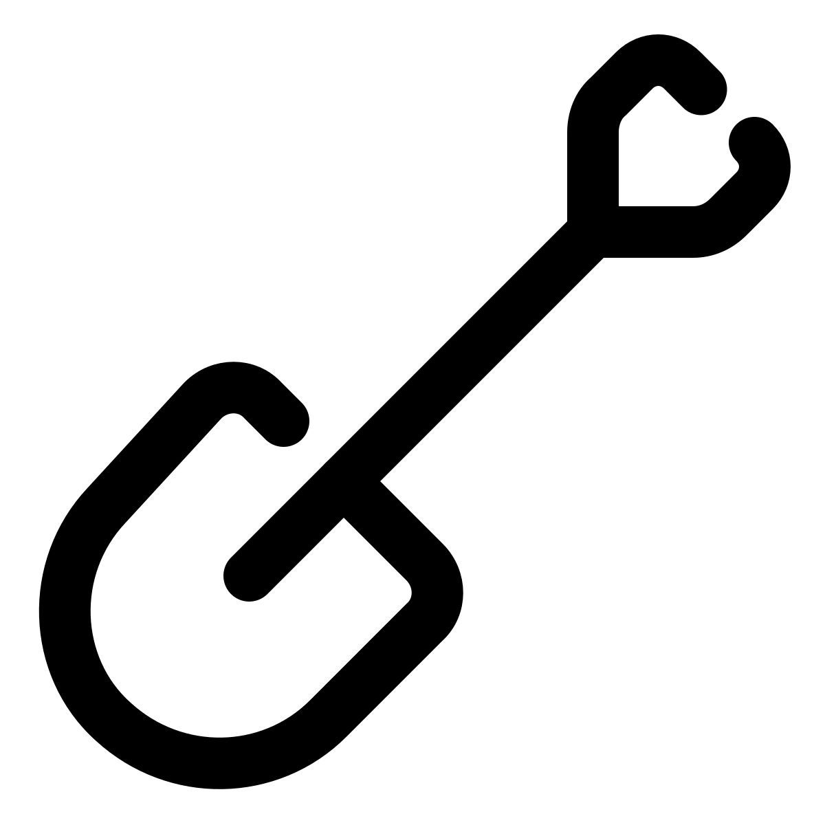 pulsar line style spade icon