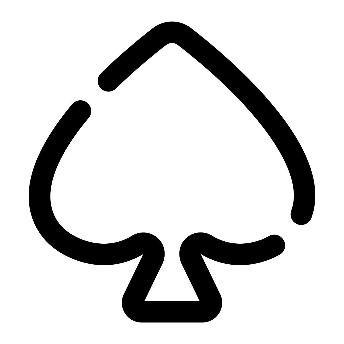 pulsar line style spades icon