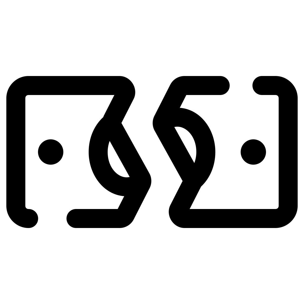 pulsar line style dinero dividido icon